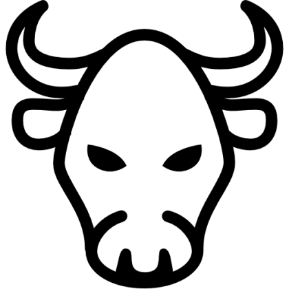Bullhead Minimalist Symbol