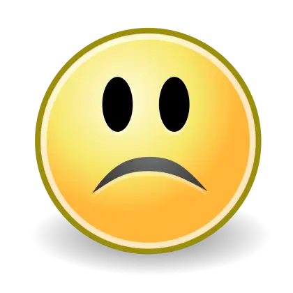 Sad Face Emoji Illustration