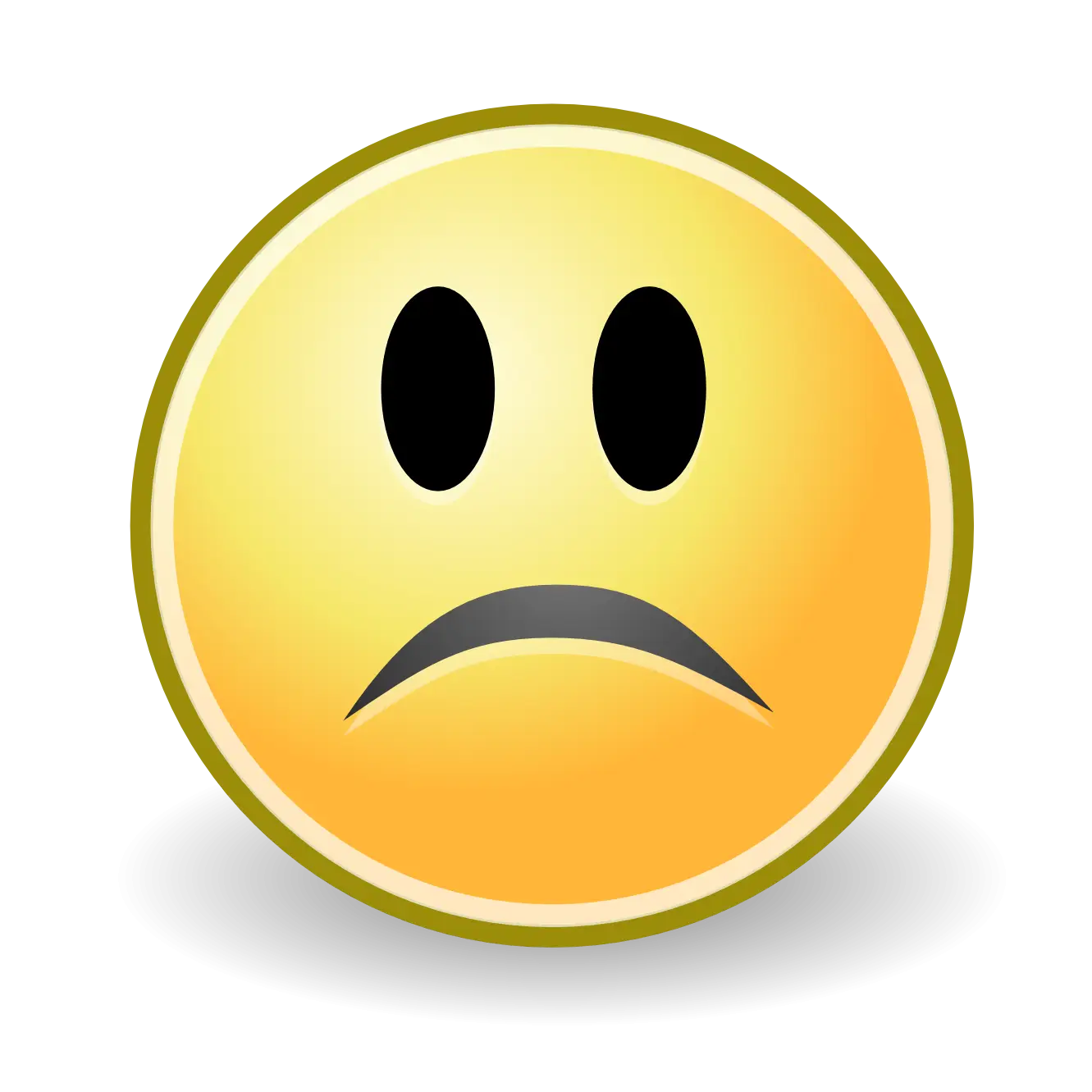 Sad Face Emoji Illustration