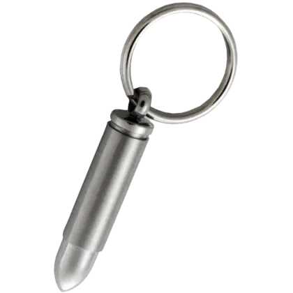 Metallic Bullet Keychain
