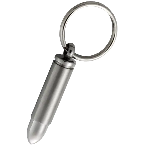 Metallic Bullet Keychain