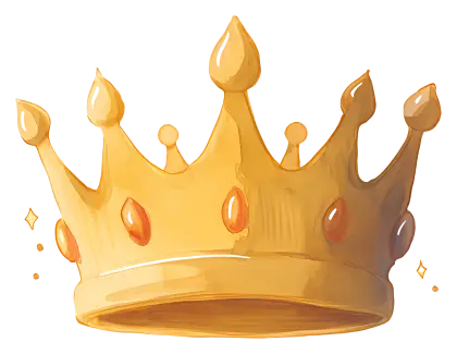 Golden Crown with Ornamental Gems