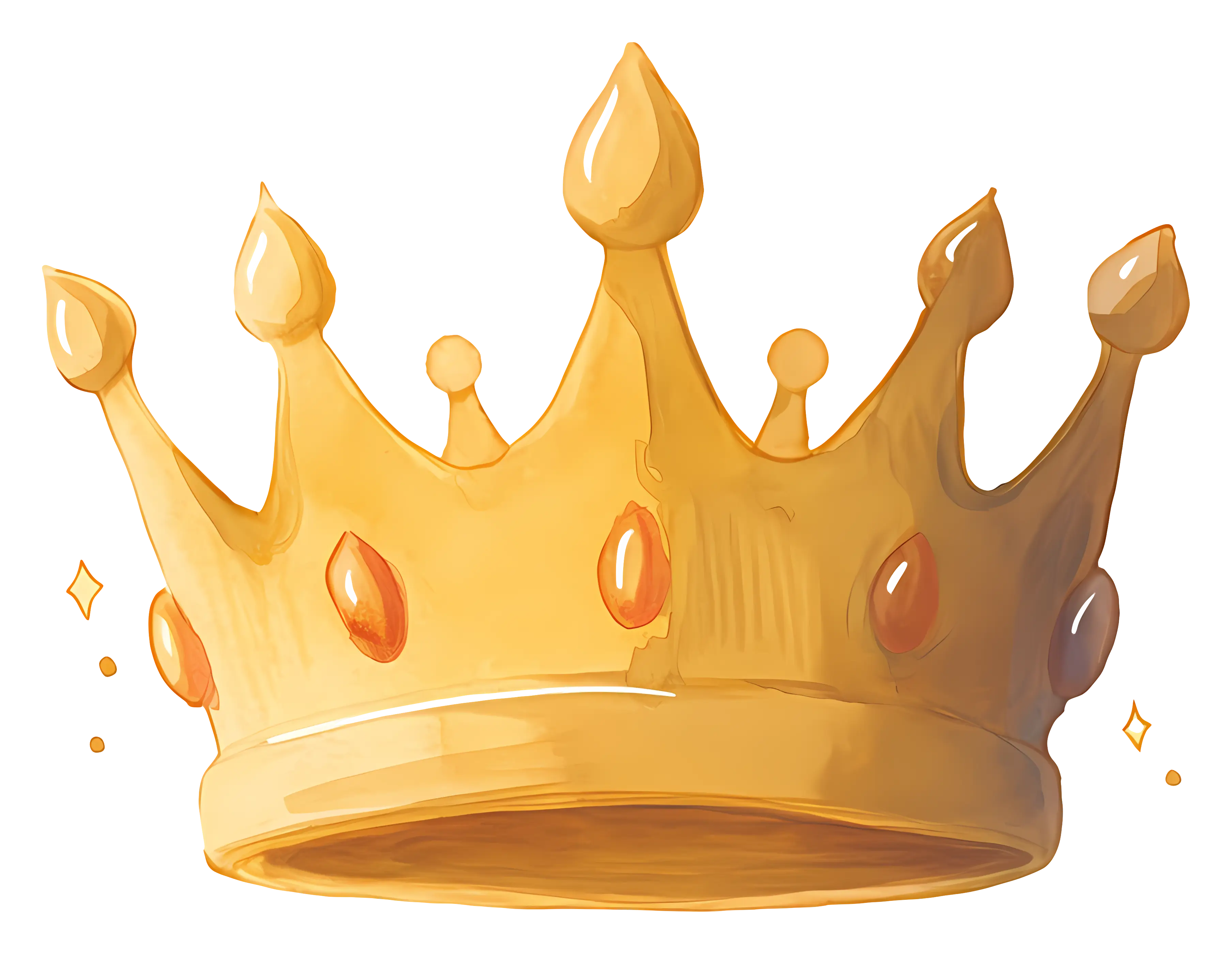 Golden Crown with Ornamental Gems