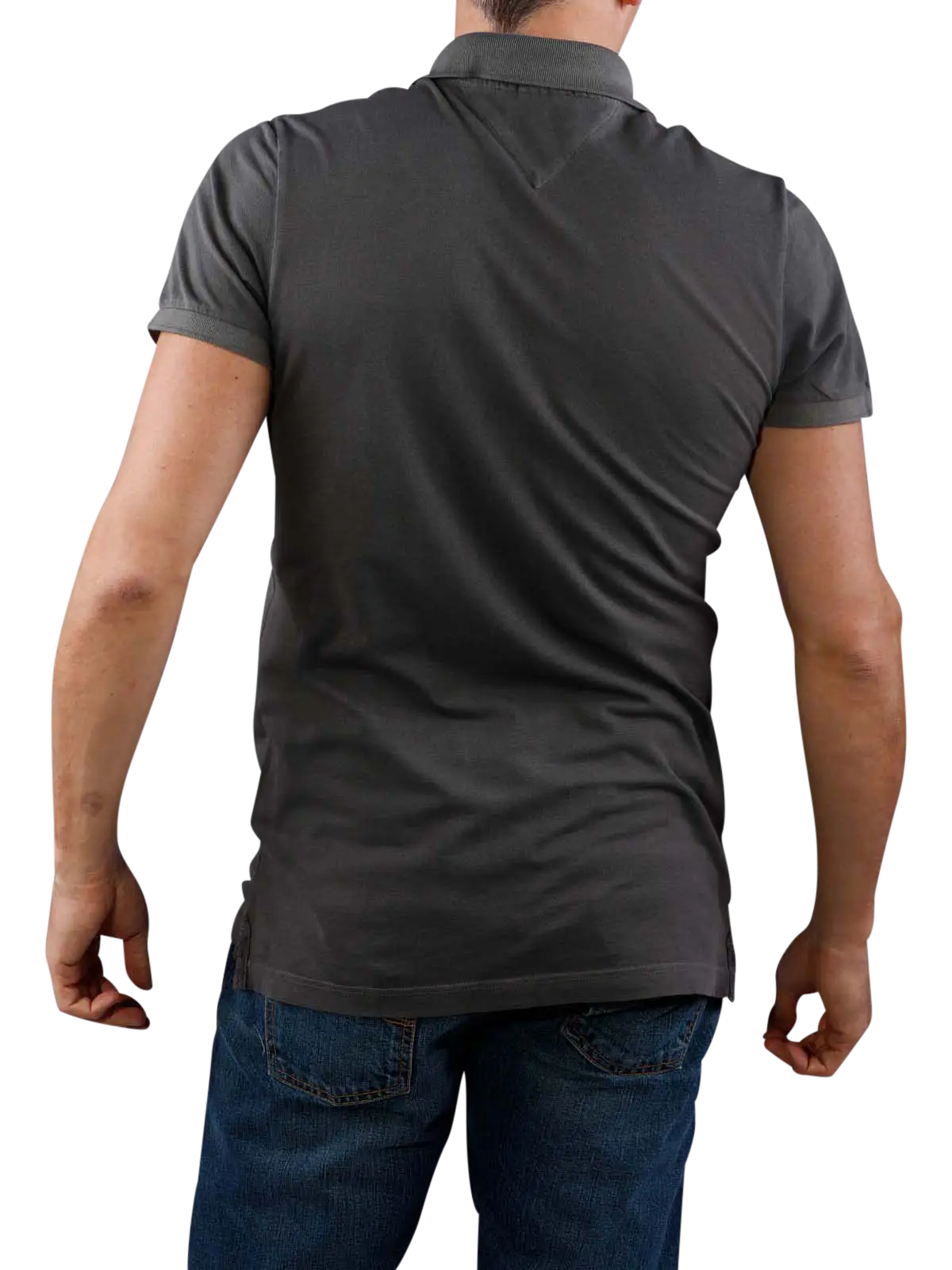 Gray T-Shirt View from the Back