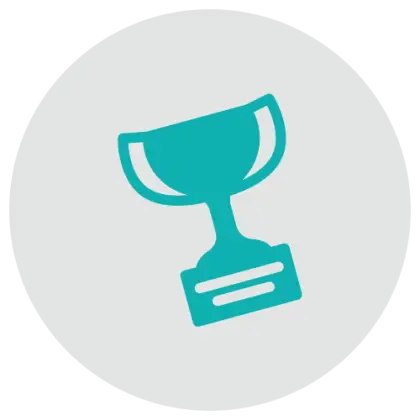 Blue Trophy Icon