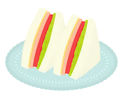 Sandwiches on Plate