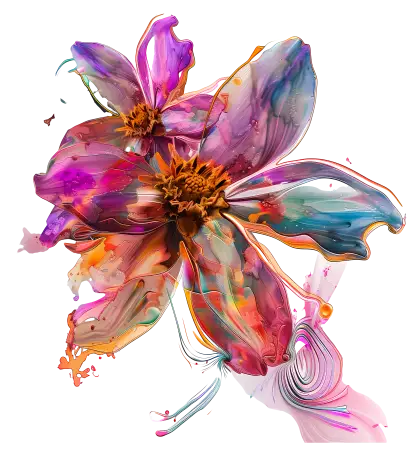 Vibrant Colorful Flower
