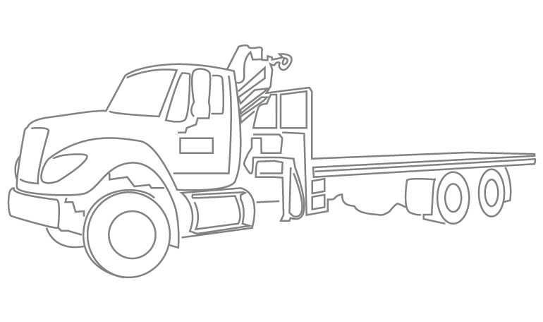 Tow Truck Outline