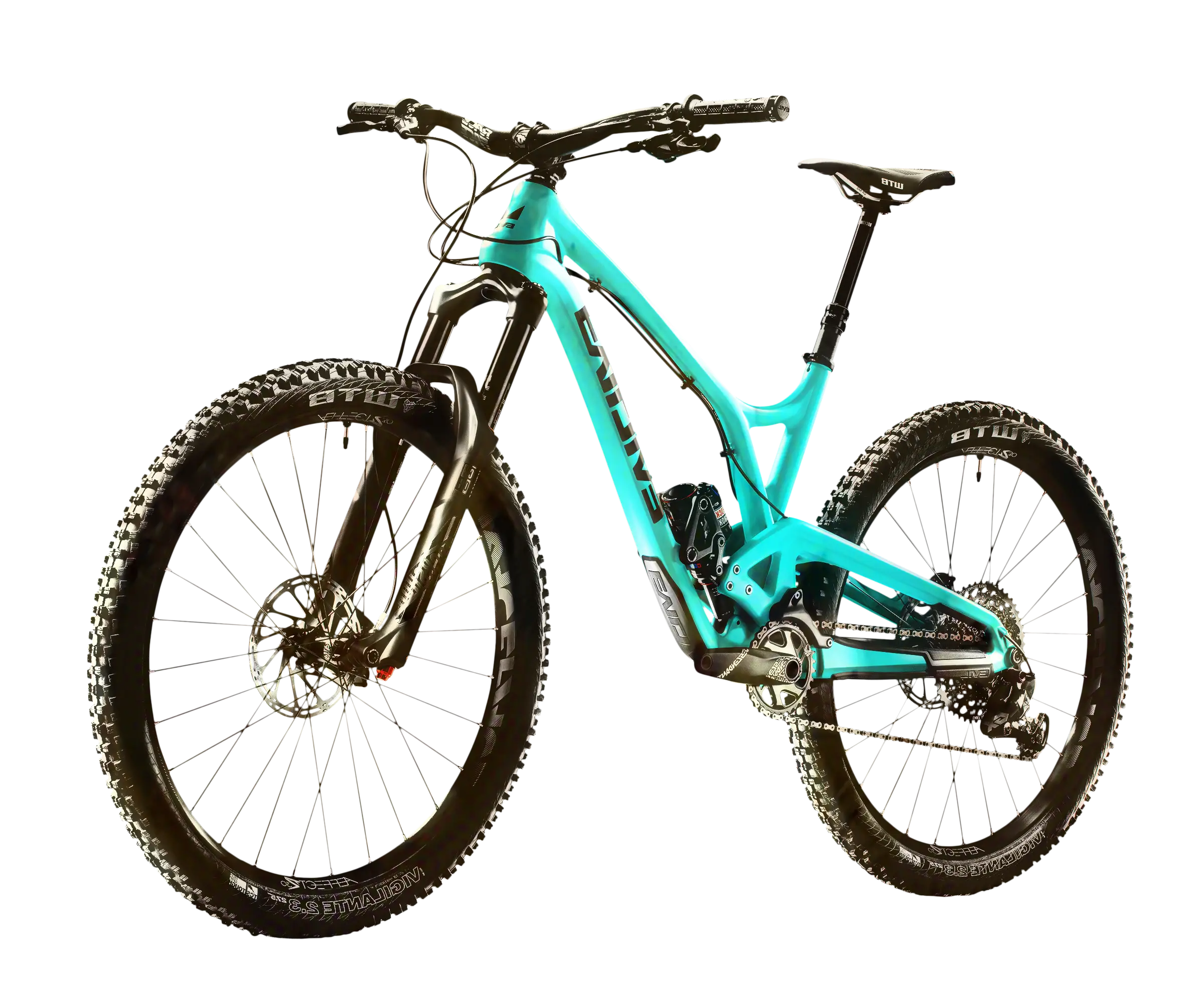 Modern Mountain Bike Illustration