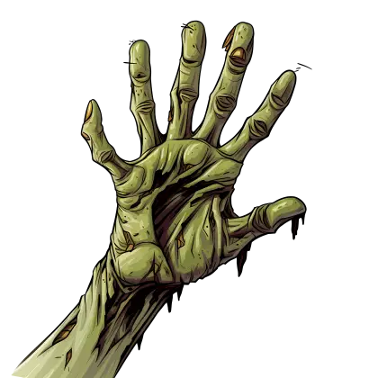 Zombie Hand Reaching Up