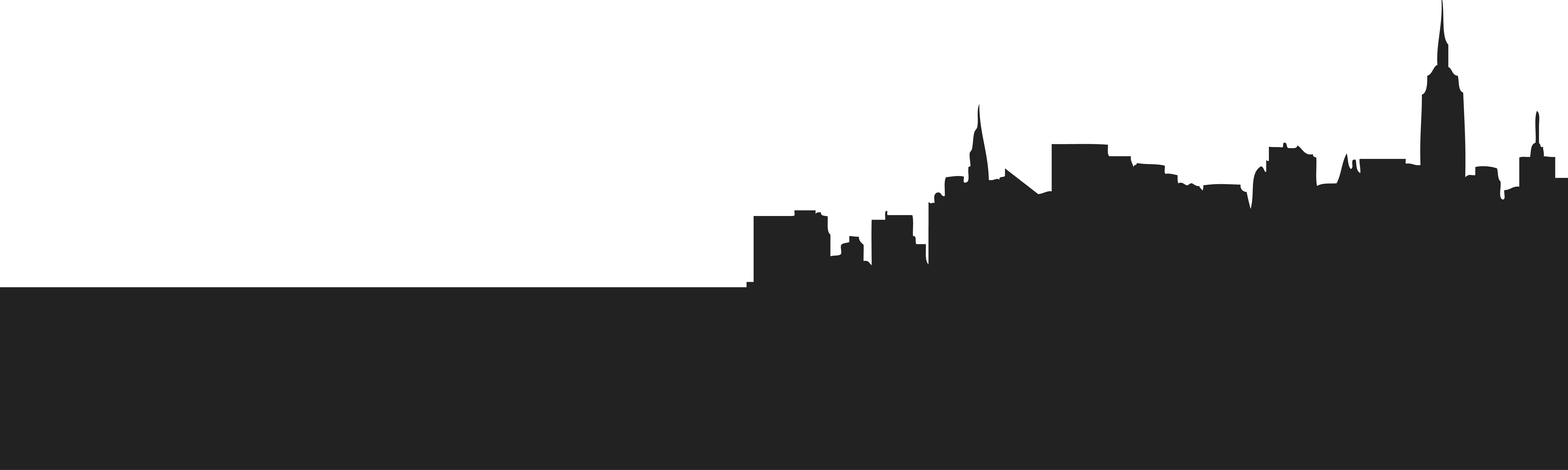 Modern City Skyline Silhouette