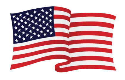 United States National Flag with Stars and Stripes