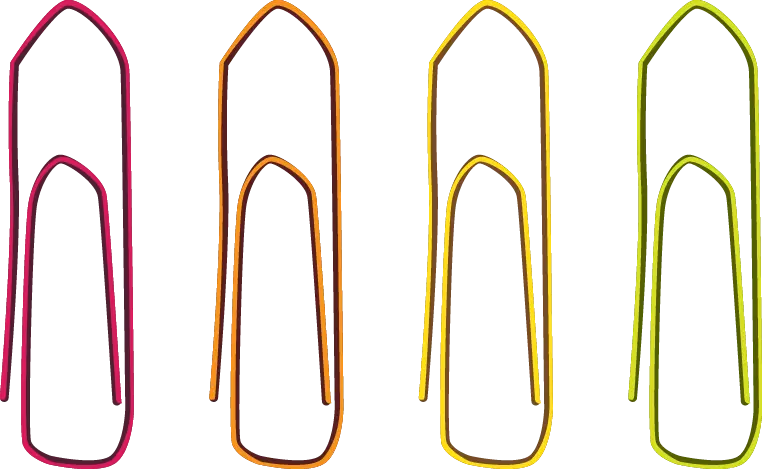 Colorful Paper Clips for Office Supplies