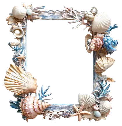 Decorative Seashell Frame