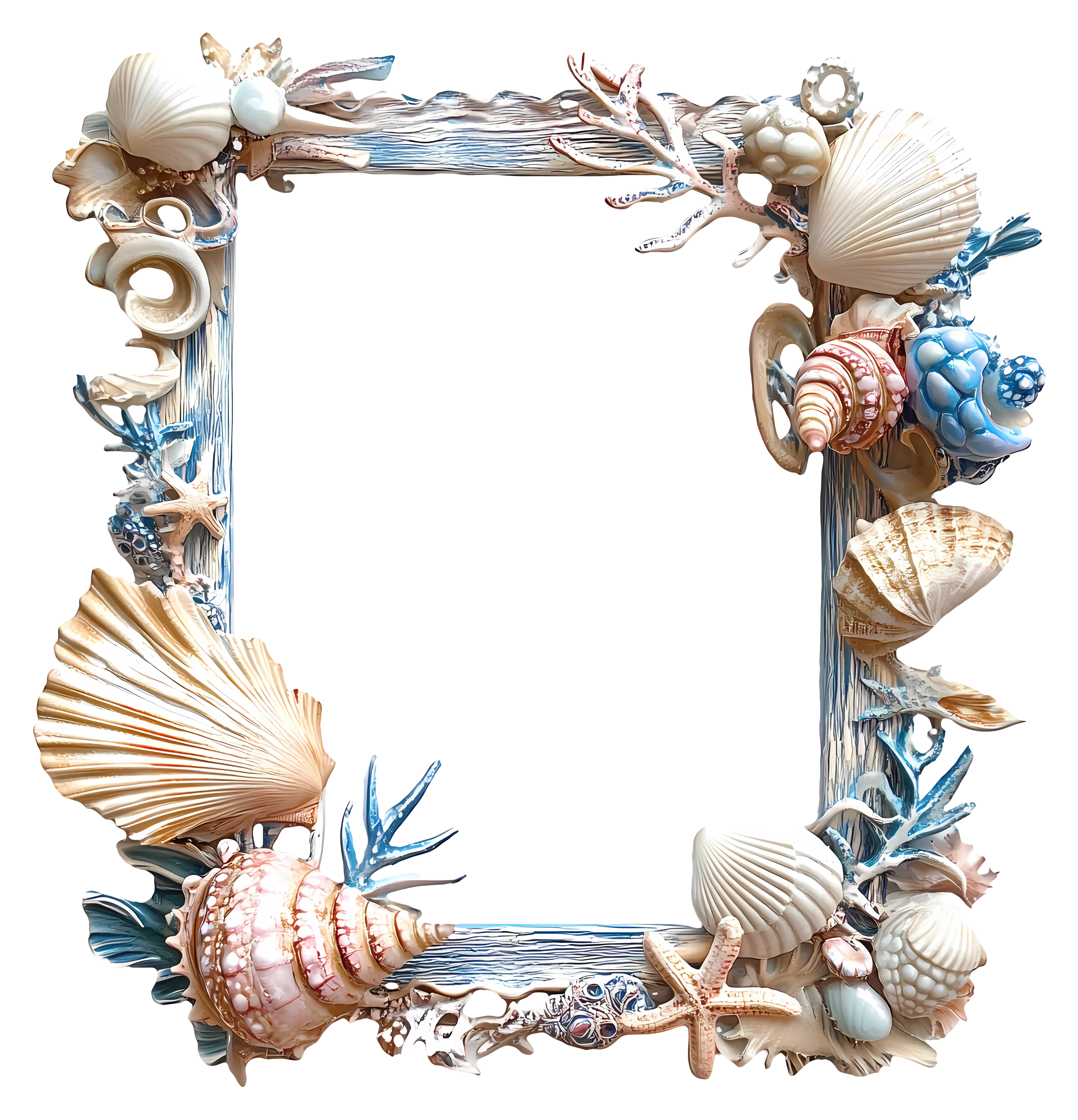 Decorative Seashell Frame