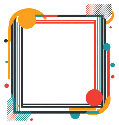 Colorful Geometric Frame Design