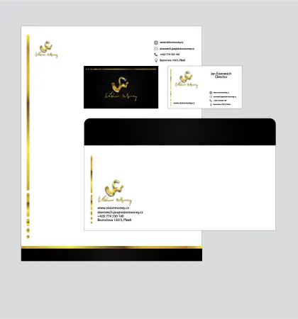 Elegant Stationery Set with Letterhead and Envelope