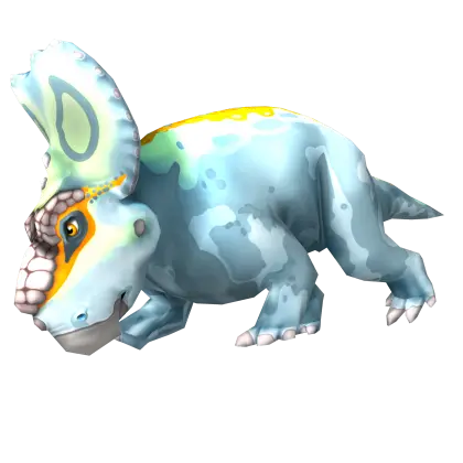Cute Blue Cartoon Dinosaur