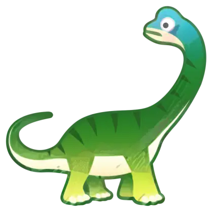 Cartoon Green Dinosaur Illustration