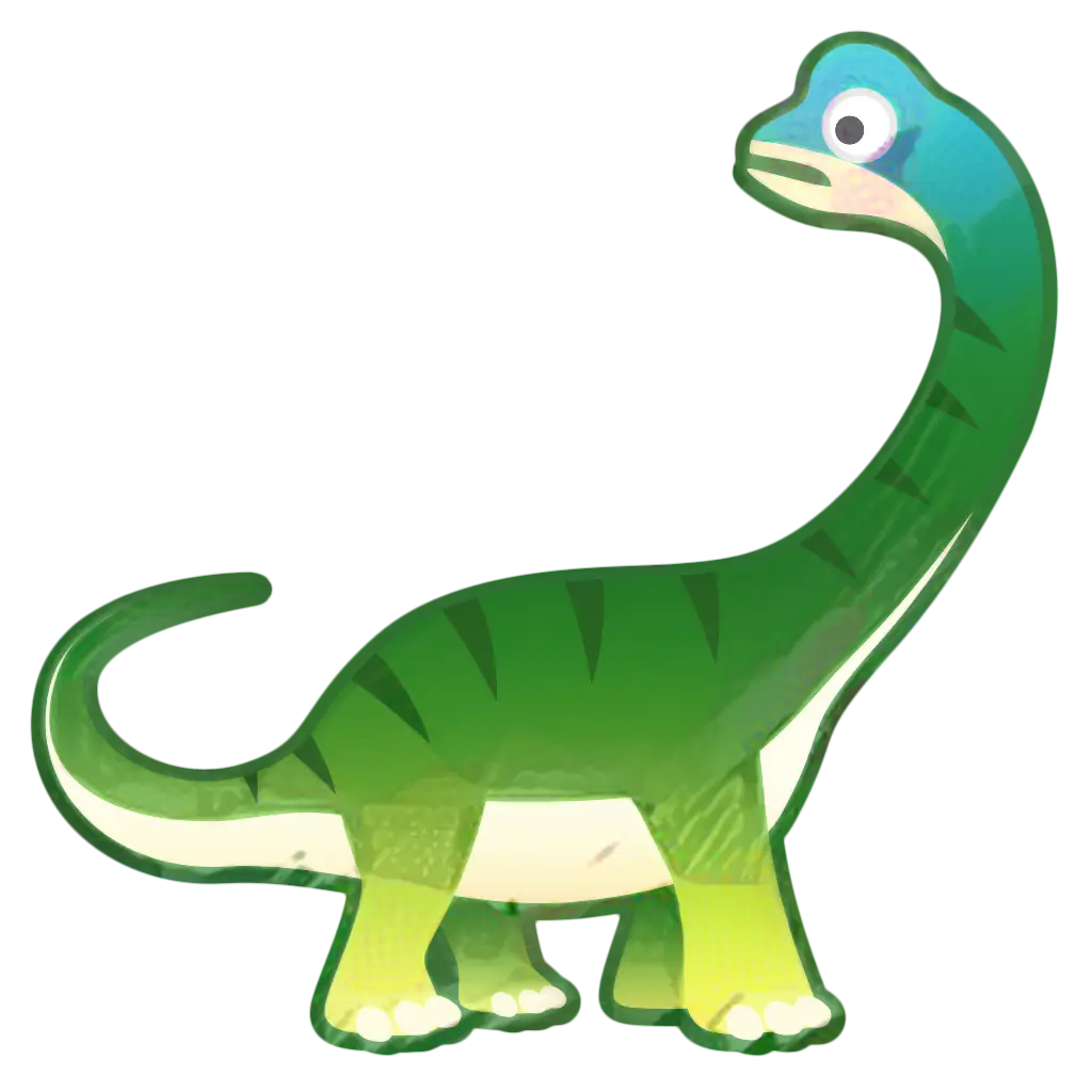 Cartoon Green Dinosaur Illustration