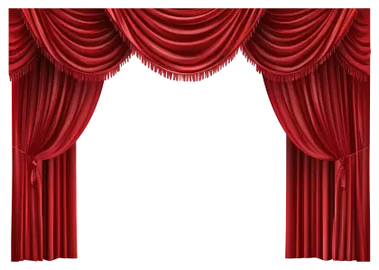 Elegant Red and White Curtains
