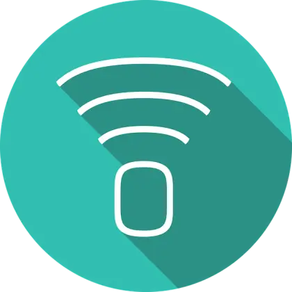 Simplistic Green Wireless Wifi Icon Illustration