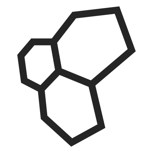Polygon Shapes in Abstract Black Design