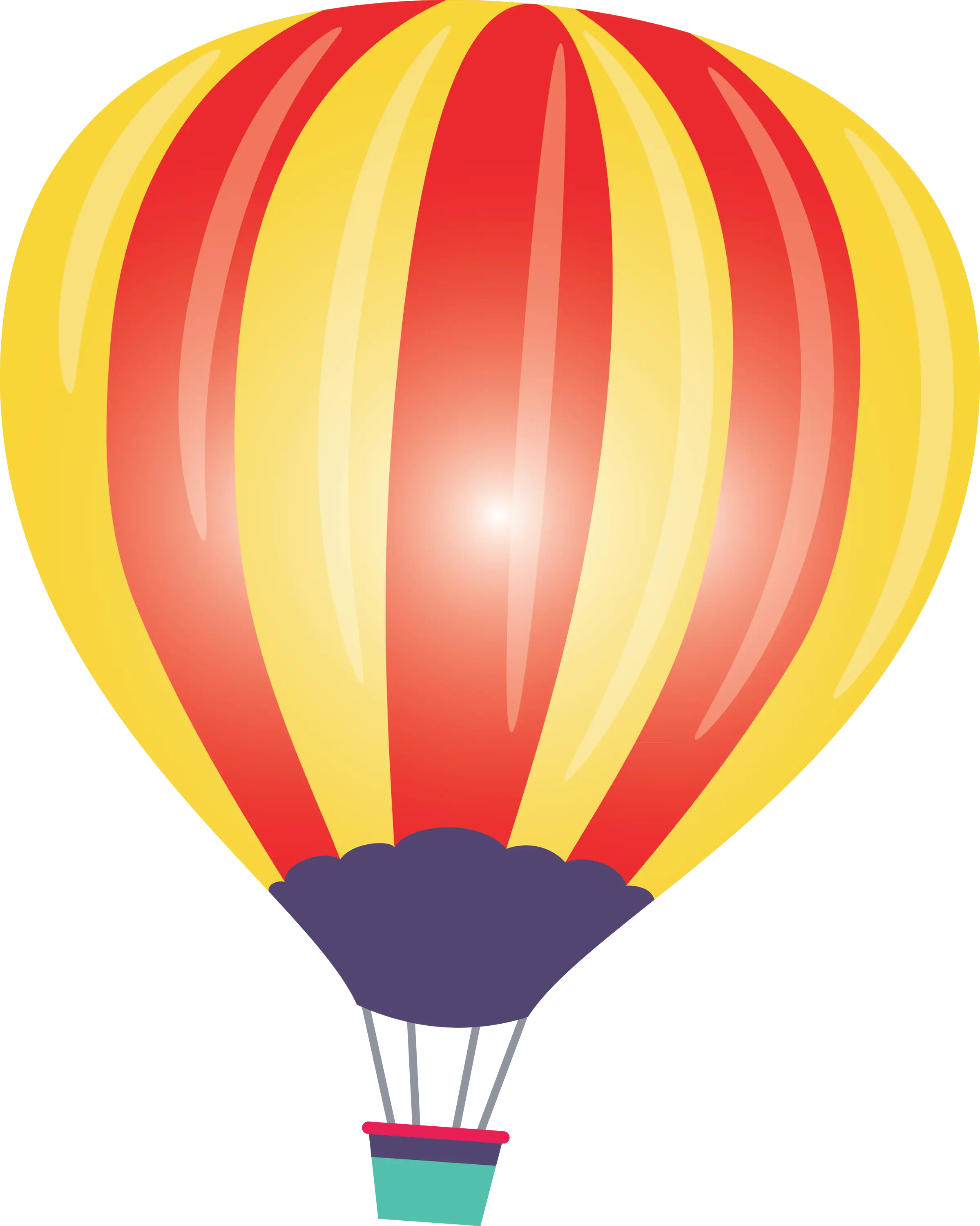 Colorful Hot Air Balloon Illustration