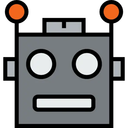 Cartoon Robot Face