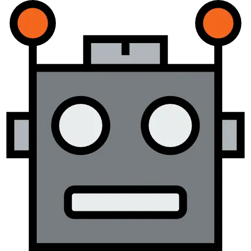 Cartoon Robot Face