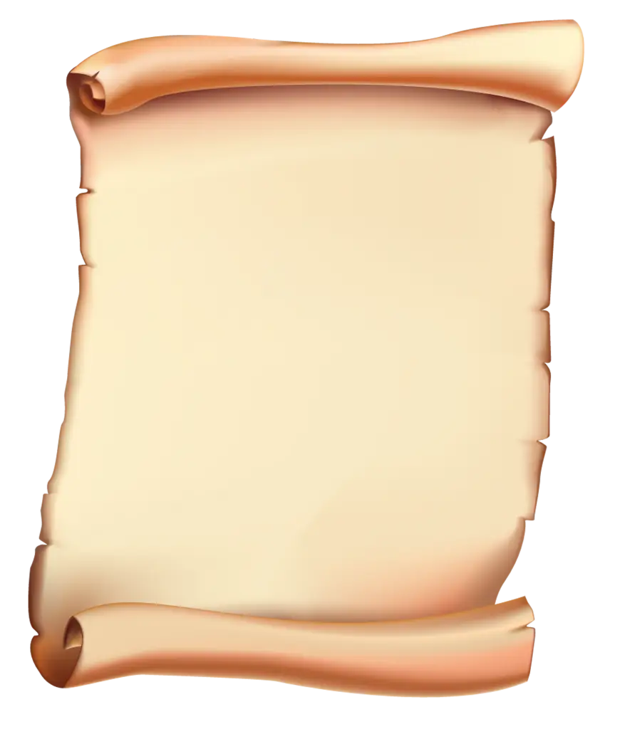 Vintage Parchment Scroll Illustration