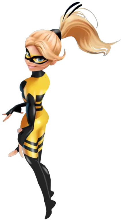 Yellow and Black Animated Superhero Character
