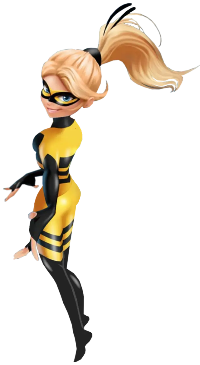 Yellow and Black Animated Superhero Character