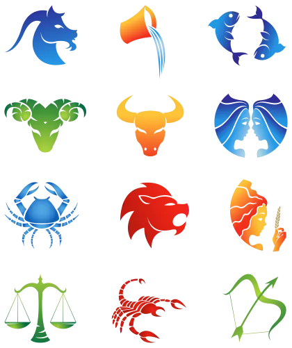 Vivid Zodiac Symbols for Astrology Enthusiasts