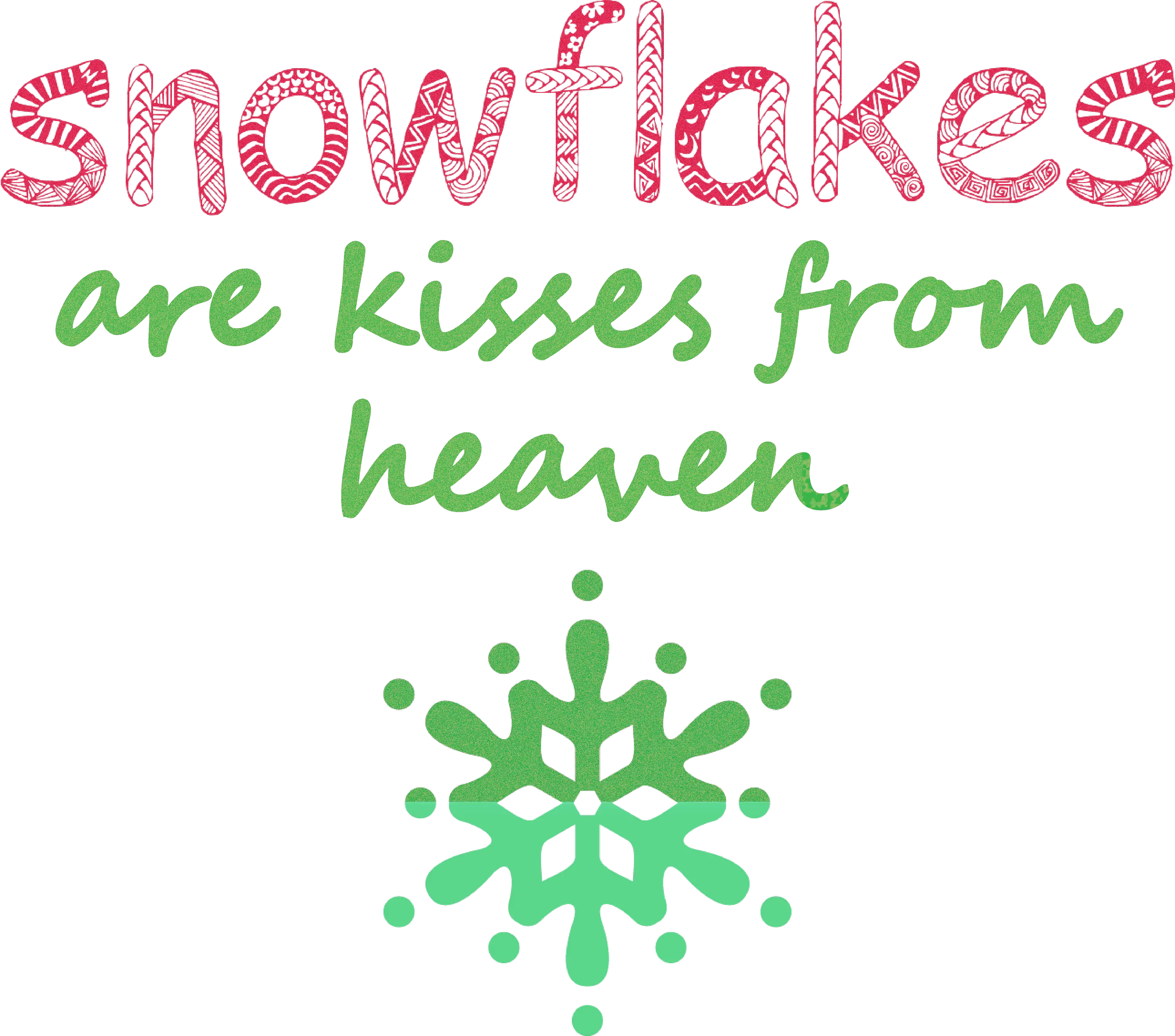 Snowflakes are Kisses from Heaven
