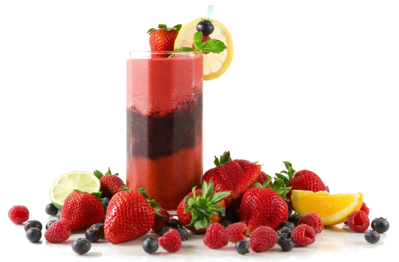 Berry Juice with Fresh Fruits