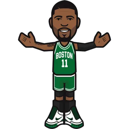 Cartoon Basketball Player in Boston Jersey