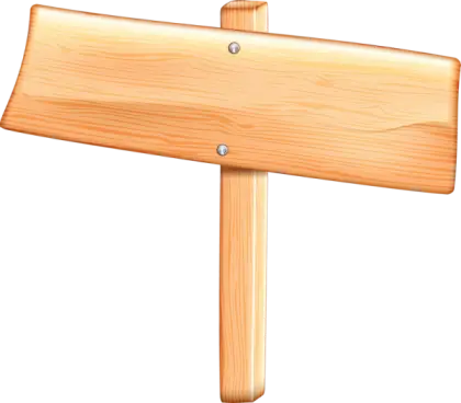 Wooden Sign Board