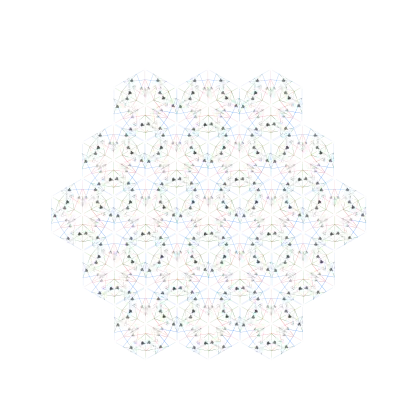 Modern Hexagonal Grid Pattern for Design
