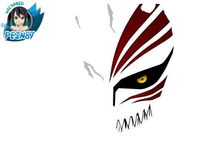 Anime Hollow Mask Illustration