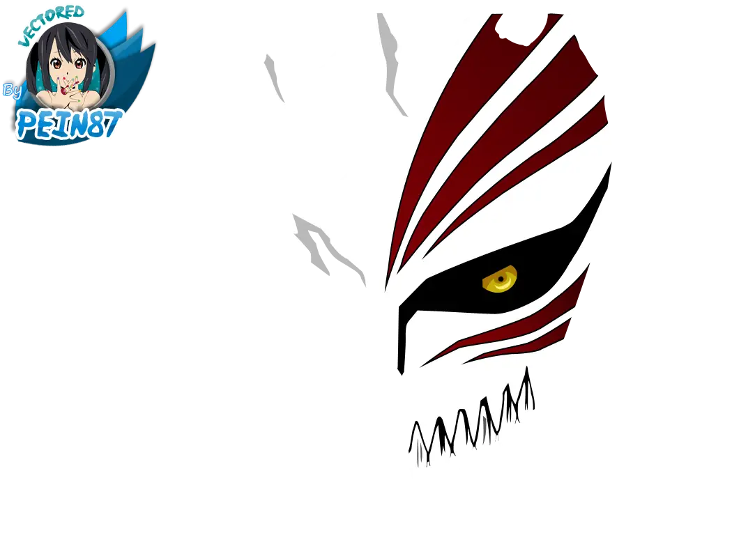 Anime Hollow Mask Illustration