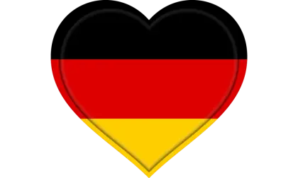 Heart-Shaped German Flag Design