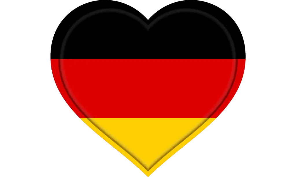 Heart-Shaped German Flag Design
