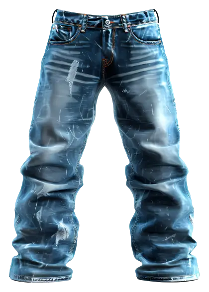 Blue Denim Jeans Illustration