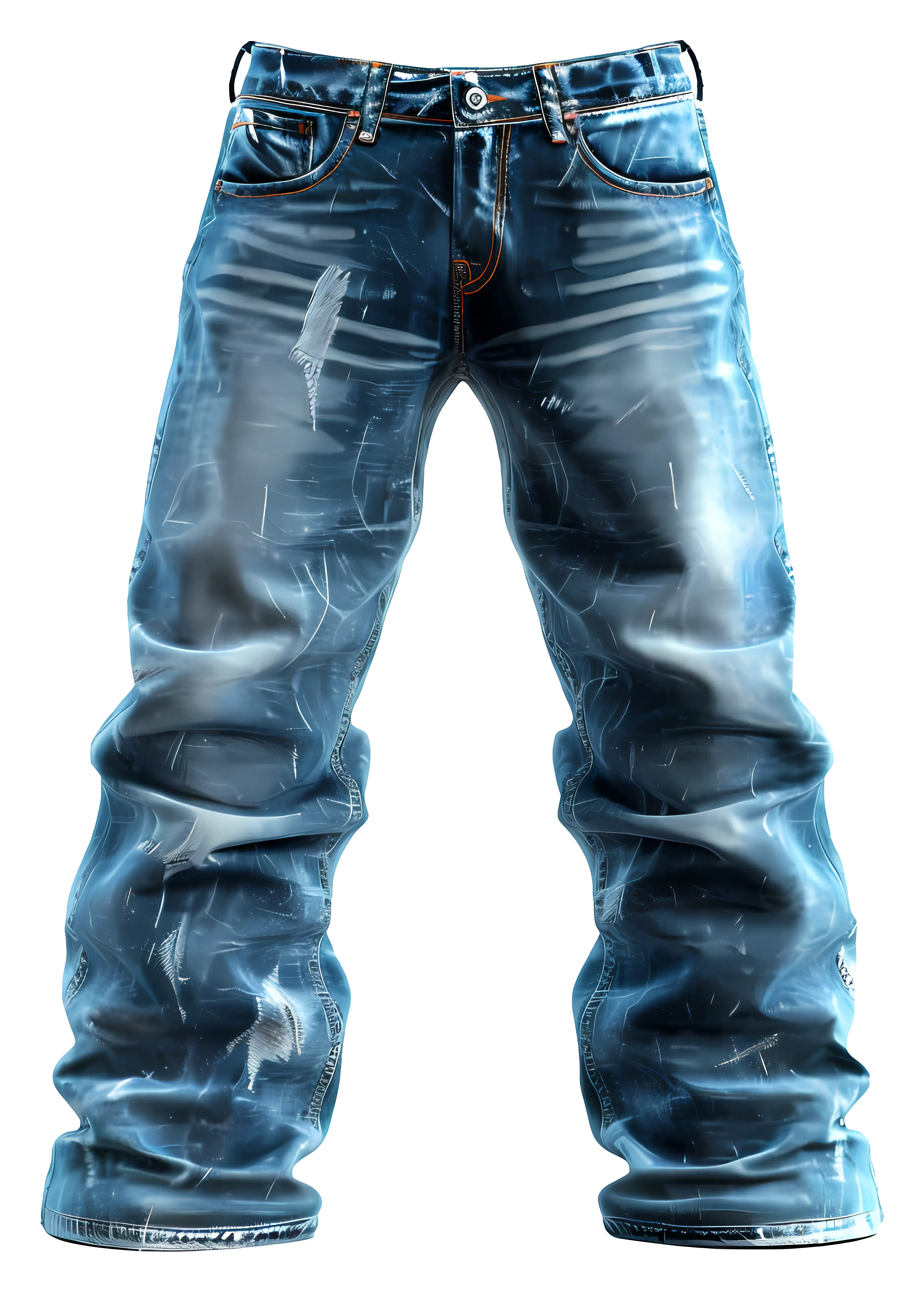 Blue Denim Jeans Illustration