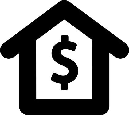 House with Dollar Sign Symbol