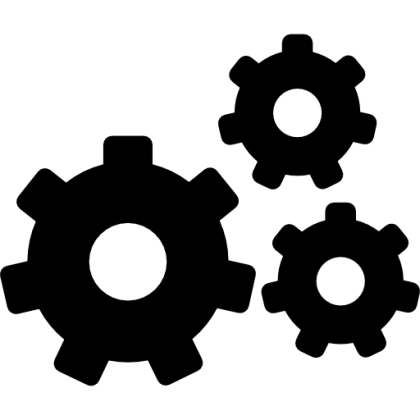 Gear Icon for Mechanical or System Settings