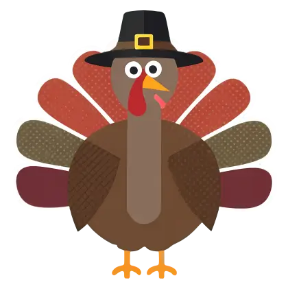 Thanksgiving Turkey Cartoon Illustration