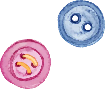 Colorful Pink and Blue Buttons