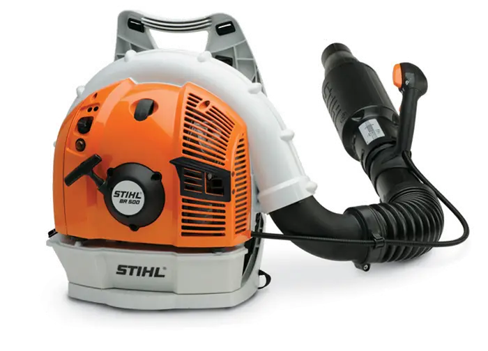 Orange and White Backpack Leaf Blower